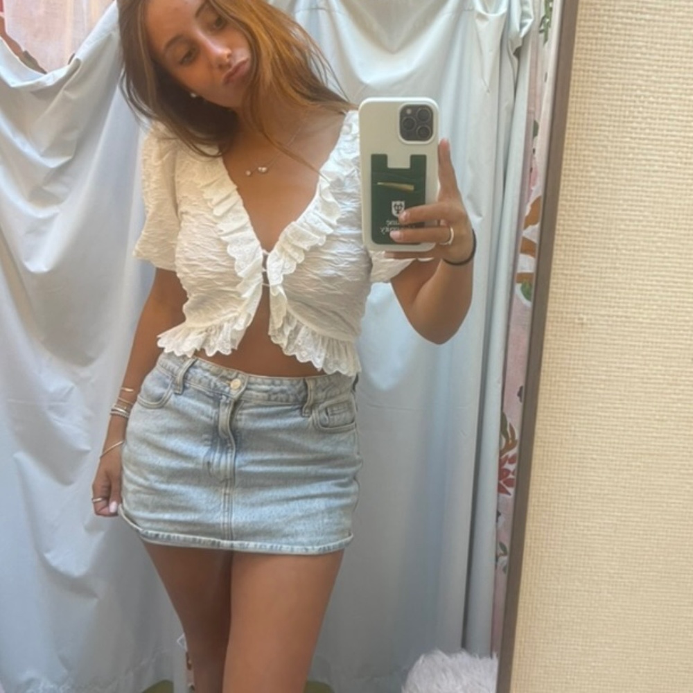 cute white top